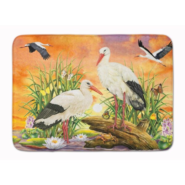 Carolines Treasures 19 x 27 in. Storks Machine Washable Memory Foam Mat PRS4026RUG - main